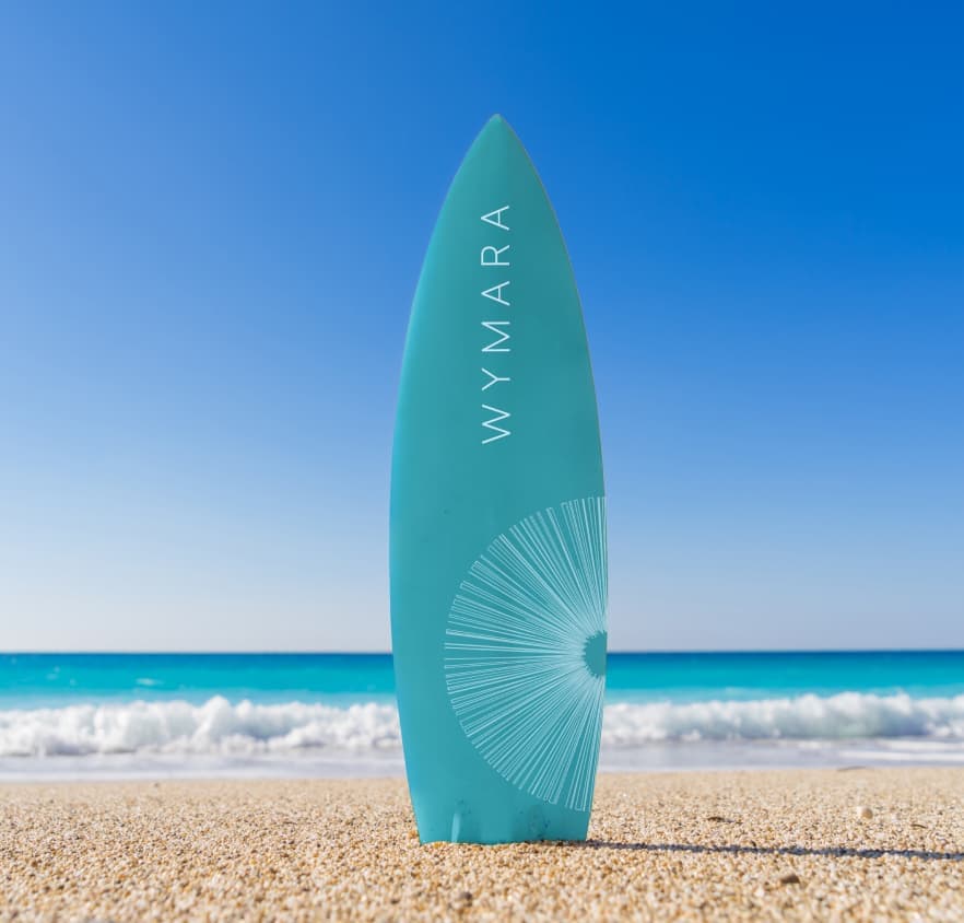 Branded matchboxes from Wymara Resort and Villas